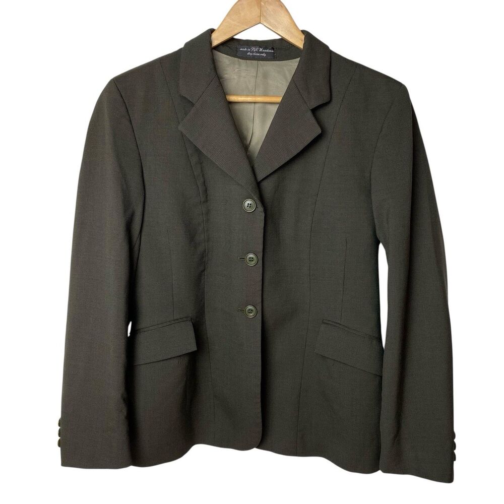 RJ Classics Prestige Equestrian Hunt Coat Womens 10S Brown Wool Preppy Riding